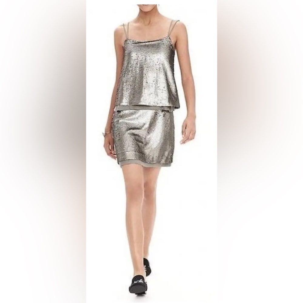 Banana Republic brand new without tags mini sequins dress. Size 00